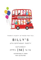 Double-Decker Day - Invitación de Cumpleaños